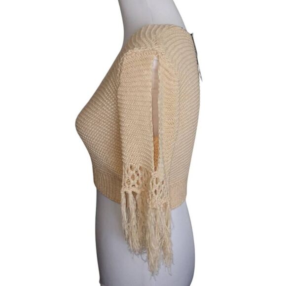 FASHION NOVA CREAM CROCHET CROP TOP SZ.2X NWT - Picture 4 of 8